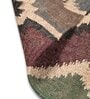 Multicolor Wool & Jute Geometric 6 ft x 2 ft Inches Runner
