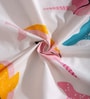 White Shark Print 220 TC Poly Cotton Single Size Bedsheet With 1 Pillow Covers