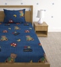 Multicolor Kids TC 220 Poly Cotton Kids Bed Sheet With 2 Pillow Covers