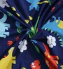 Multicolor Wildlife 220 TC Poly Cotton Double Size Bedsheet With 2 Pillow Covers