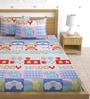 Multicolor Kids TC 220 Poly Cotton Kids Bed Sheet With 2 Pillow Covers