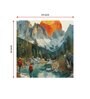 Multicolor Landscape Abstract Wall Painting