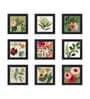 9Pcs  Floral  Wall Art Panel