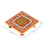 Multicolor Marble Chowki Set of 2