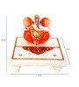 Multicolor Marble Chowki Ganesh