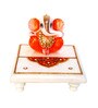 Multicolor Marble Chowki Ganesh