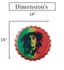Multicolor Metal Bob Marley Wall Decor