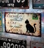 Multicolor Metal A Home Without A Cat