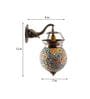 Multicolor Metal and Glass Wall Light