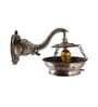 Multicolor Metal and Glass Wall Light