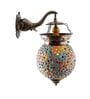 Multicolor Metal and Glass Wall Light