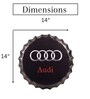 Black Metal Audi Wall Decor