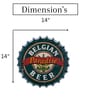 Green Metal Belgian Beer Wall Decor