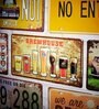 Multicolor Metal Brewhouse Brands Wall sticker
