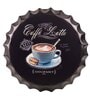 Black Metal Caffe Latte Wall Decor