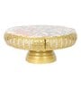 Multicolor Metal Cake Platter WIth Knife & Server
