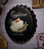 Black Metal Cappuccino Wall Decor