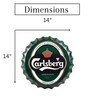 Green Metal Carlsberg 1847 Wall Decor