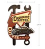 Multicolor Metal Deser-Est Motel Wall Decor