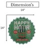 Green Metal Every Friday Happy Hours Wall Decor