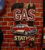 Multicolor Metal Gas Tool Wall Decor