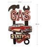 Multicolor Metal Gas Tool Wall Decor