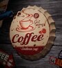 Multicolor Metal Get More Coffee Endless Cup Wall Decor