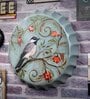 Multicolor Metal Greyish Blue Themed Bird Wall Decor
