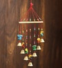 Multicolor Metal Handcrafted Decorative Lord Ganesha Hanging Bell