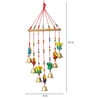 Multicolor Metal Handcrafted Decorative Lord Ganesha Hanging Bell