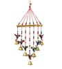 Multicolor Metal Handcrafted Decorative Parrot Hanging Bell