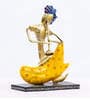 Multicolor Metal Handpainted Decorative Set of  3 Musician Showpiece