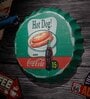 Green Metal Hot Dog And Coca Cola Wall Decor