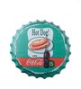 Green Metal Hot Dog And Coca Cola Wall Decor