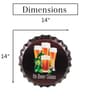 Multicolor Metal Its Beer Glass Wall Decor