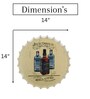 Multicolor Metal Jack Daniels Mellowed Wall Decor