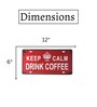 Multicolor Metal Keep Calm And Drink Coffee Wall sticker