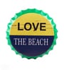 Multicolor Metal Love The Beach Wall Decor