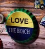 Multicolor Metal Love The Beach Wall Decor