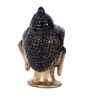 Gold Metal Meditating Buddha Head