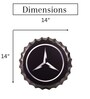 Black Metal Mercedes Wall Decor