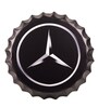 Black Metal Mercedes Wall Decor