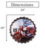 Multicolor Metal Motor Red Motel 66 Wall Decor