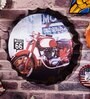 Multicolor Metal Motor Red Motel 66 Wall Decor