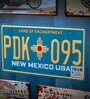 Navy Blue Metal New Mexico Pdk 095 Wall Sign