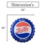 Blue Metal Pepsi Cola Wall Decor
