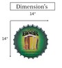 Green Metal Premium Beer Wall Decor