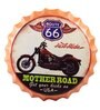 Multicolor Metal Route 66 Mother Road Wall Decor