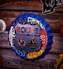 Blue Metal Route 66 Number Plate Design Wall Decor