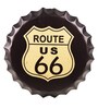 Black Metal Route Us 66 Black Wall Decor